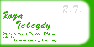 roza telegdy business card